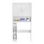 Armoire de rangement au-dessus de la toilette pour salle de bain avec tablette réglable blanche H 67,4 po