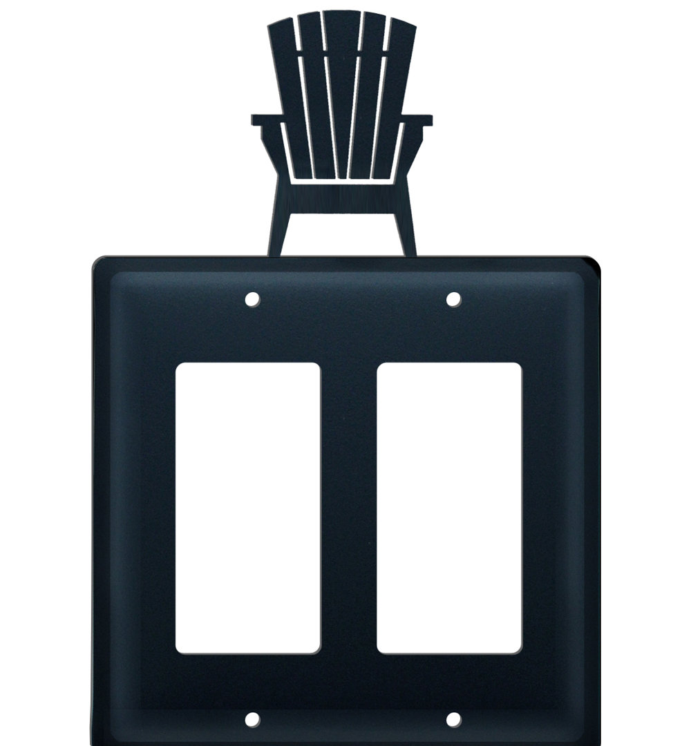 No Subject 2 - Gang Duplex Outlet Combination Wall Plate Village Wrought Iron