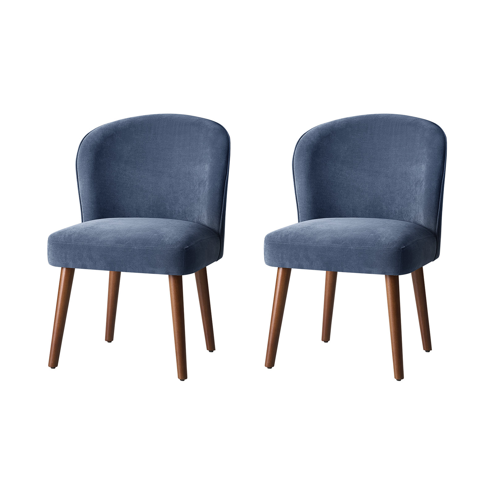 Davia Upholstered Dining Chair, Slate Blue
