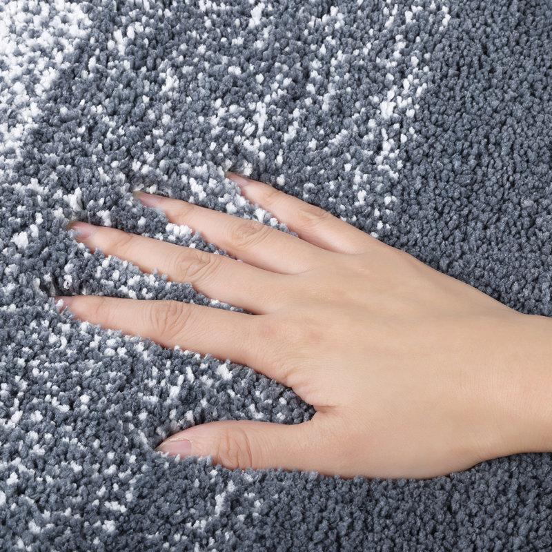 Tapis en microfibre Lazzuro , Gris