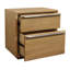 Ensemble de chambre avec grand lit en bois massif 5 pièces Cashin