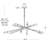 Cobra 12 - Light Dimmable Sputnik Modern Linear Chandelier-87294190-87294189