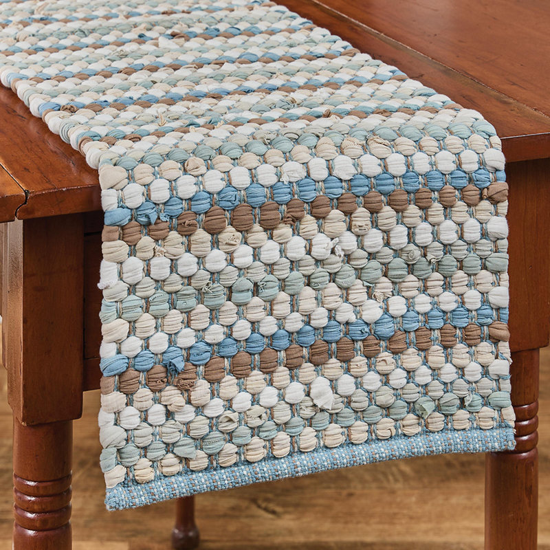 Hayfield Chindi Table Runner 13", Blue, 54" L x 13" W
