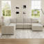 Canapé modulaire escamotable en U avec grand canapé-lit modulaire et repose-pieds avec rangement-125951390