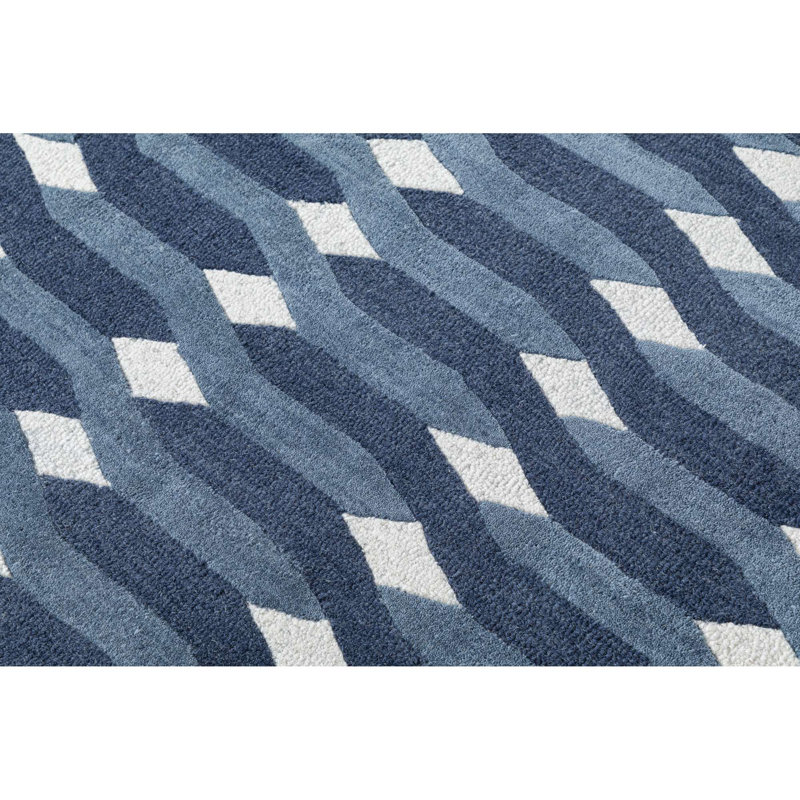 Hand Tufted Wool Massima Rug, Rectangle 5' x 8'