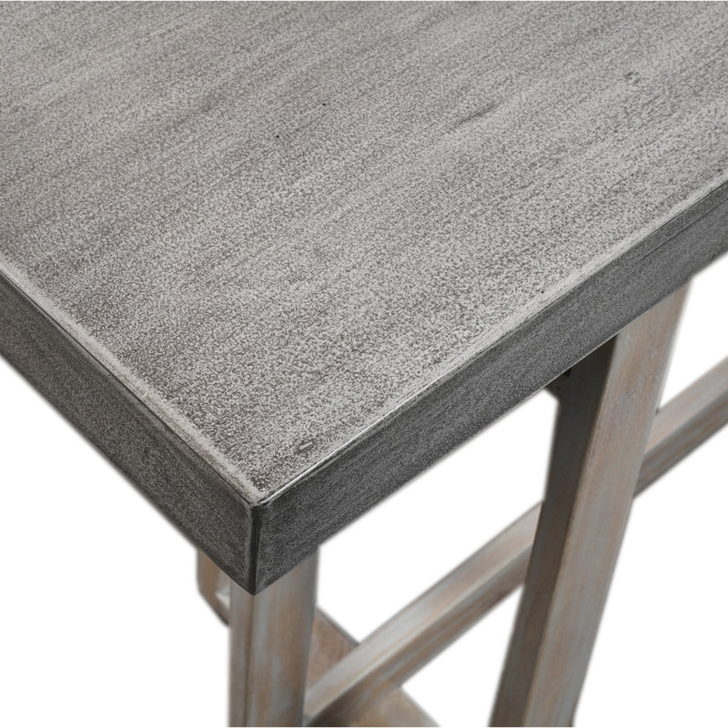 Tahleah 15.75" Solid Wood Console Table