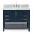 Moille 43" Single Bathroom Vanity in Midnight Blue, with 1.5 Italian Carrara Marble Top, Rectangle Sink-1331439799-1279484827