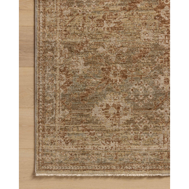 Junie Spice and Multi Round Synthetic Area Rug, 9'6"