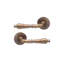 Hammered Hazel Lever on Rose Antique
