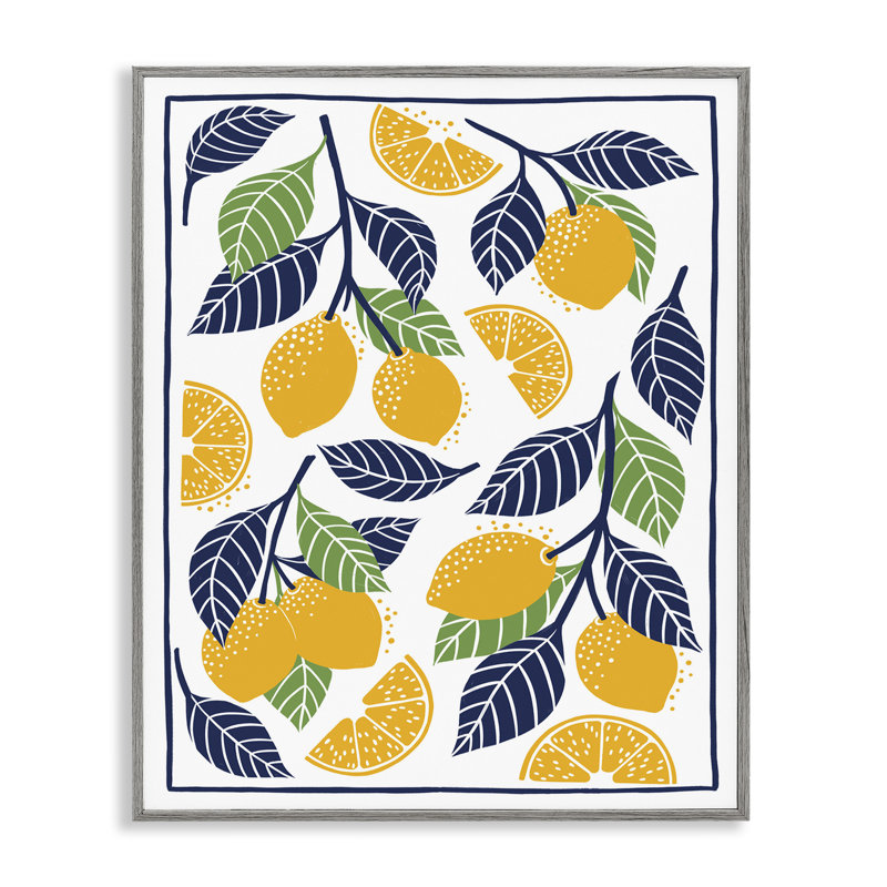 Giclée méditerranéenne encadrée, par Bex Morley Design, H 30 po x l 24 po, Estampe numérique Farmhouse