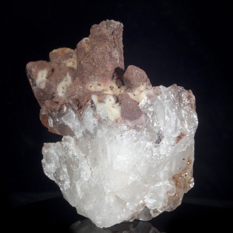 Hematite Quartz Cluster - Sidi Said, Morocco