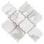 Stately Arabesque 11" x 12" Porcelain Marble Look Wall & Floor Tile-72531510