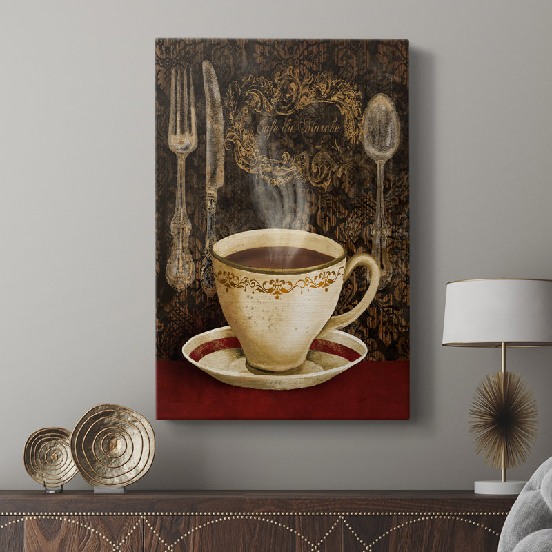 Café du marché - Cavas enveloppés de galerie, H 27 po x l 18 po