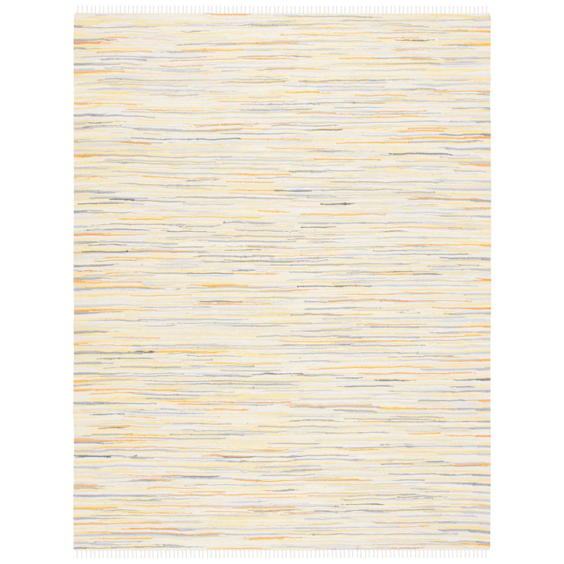 Burkett Rug Hand Woven Cotton Abstract Rug, Rectangle 2' x 3'