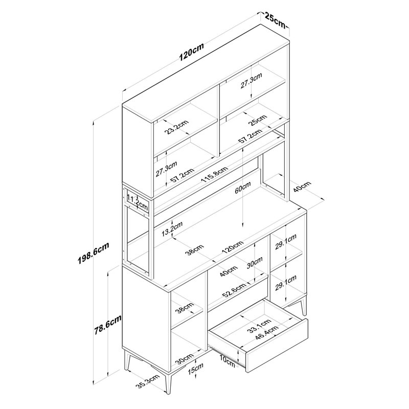Deriel Rectangle Accent Cabinet