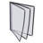 Yescom 30 Pack 8.5"X14" Menu Cover 3 Pages 6 Views Black Triple Book Style Cafe Restaurant Folder-55821767-55821766