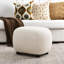 Fauteuil pivotant rembourré en lin avec repose-pieds-1350640576