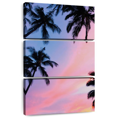 Harnek Colourful Sunset Above Palm Trees
