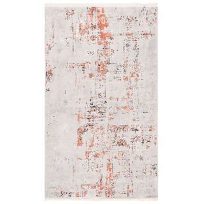 Tapis gris / rose Shivan 723