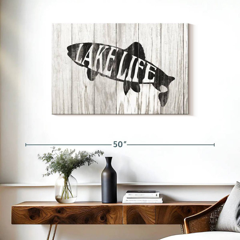 Plaque murale «Lake Life», H 24 po x l 36 po