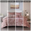 Ensembles de literie luxueux en velours rosé, édredon hypoallergénique de style moderne