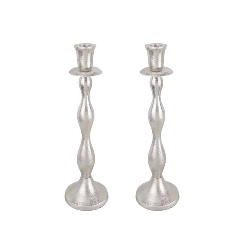 14.25'' H Aluminum Tabletop Candlestick