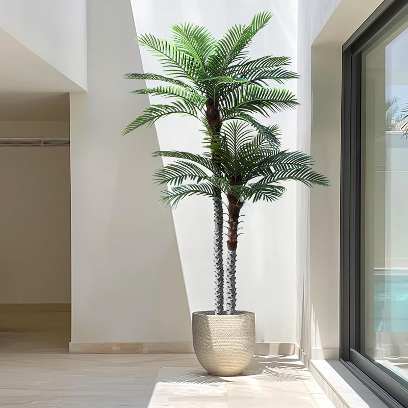 Faux palmier vert style A, H 60 po x l 24 po x P 24 po