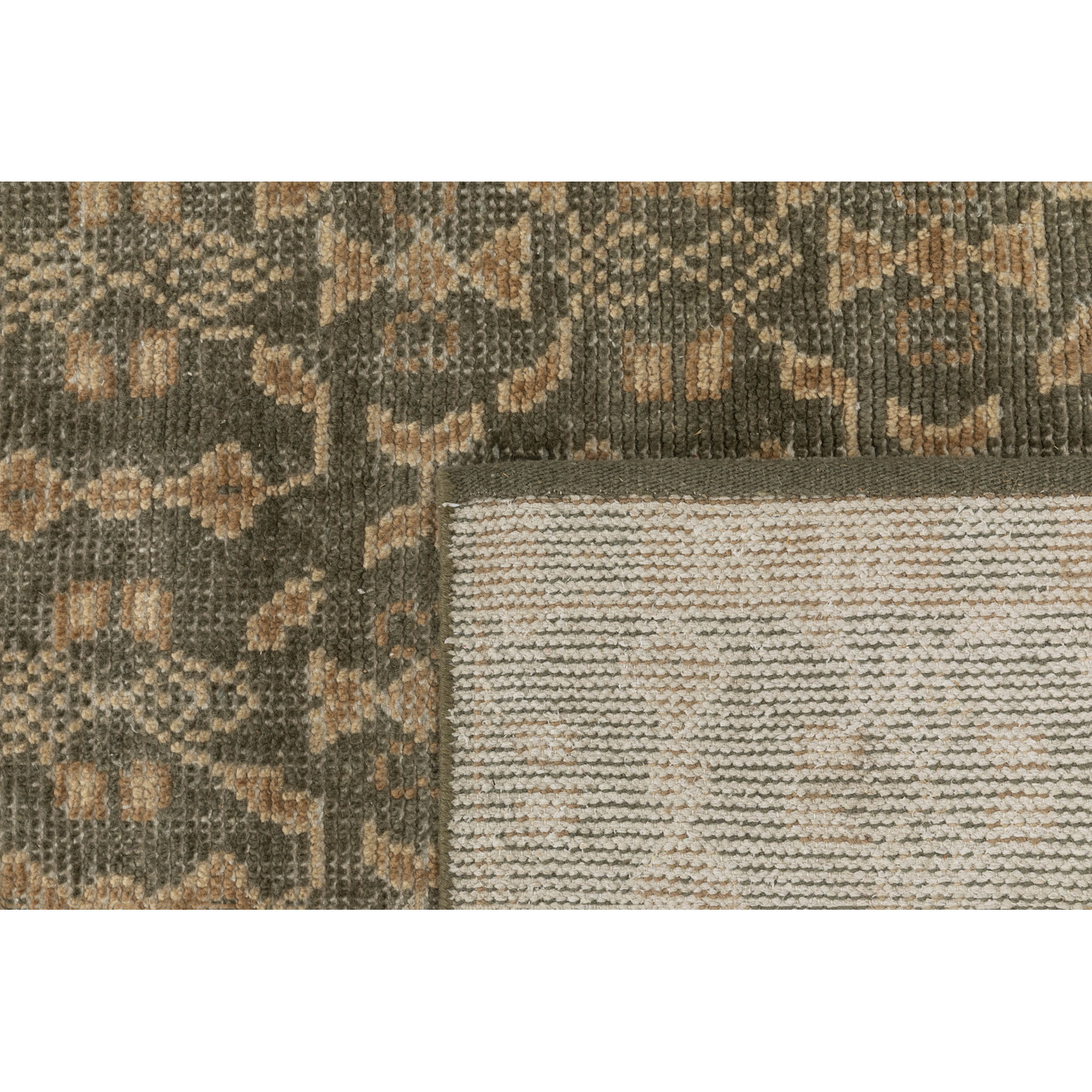 Vanna Hand-Knotted Oriental Wool Rug, 2'6x8', Green