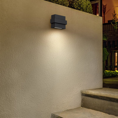 Summit LED Wall Sconce with Die-Cast Aluminum Body, 3-CCT Selectable, Dimmable, Dark Sky Friendly, Wet Rated, ADA Compliant
