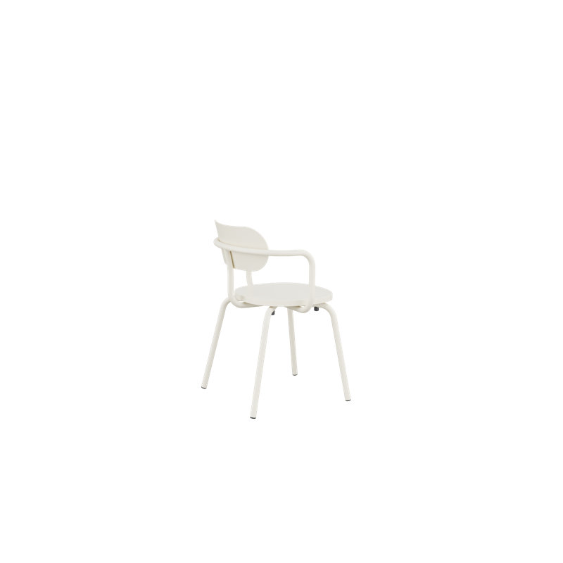 Fauteuil Kahmiah - noir graphite, Blanc pur