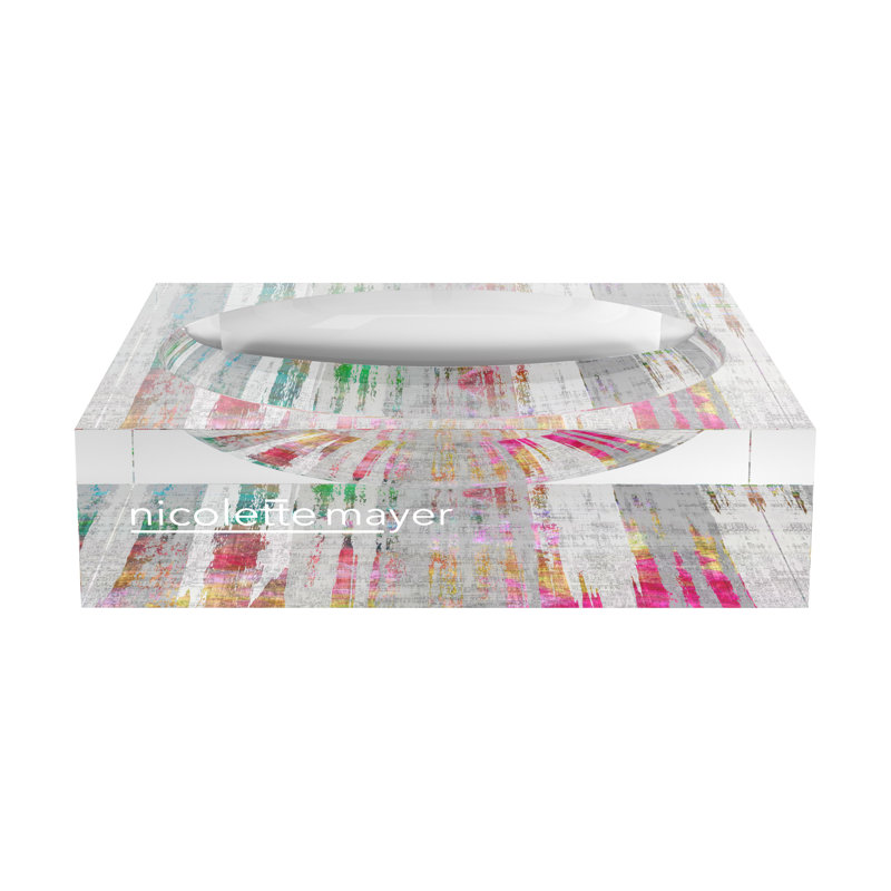 Birch Richesse Acrylic Decorative Tray, 8"W x 8"D x 2"H