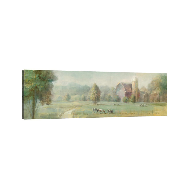 Tranquil Farm by Danhui Nai - Panoramic Print on Canvas, 30.48 cm H x 91.44 cm W x 1.91 cm D, Wrapped Canvas
