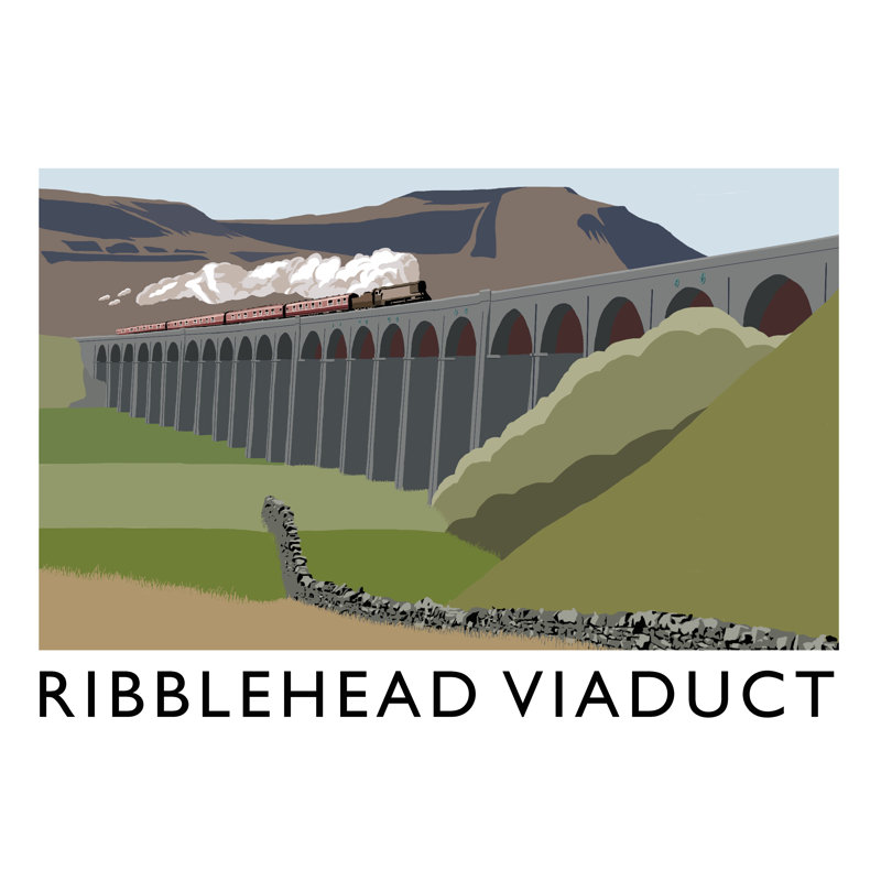 Ribblehead Viaduct by Richard O'Neil - Print, No Frame, 30 cm H x 40 cm W x 1 cm D