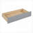 Twin Size Pine Wood Daybed with 2 Drawers &amp; Bedside Shelf, No Box Spring Required, Gray-898067385