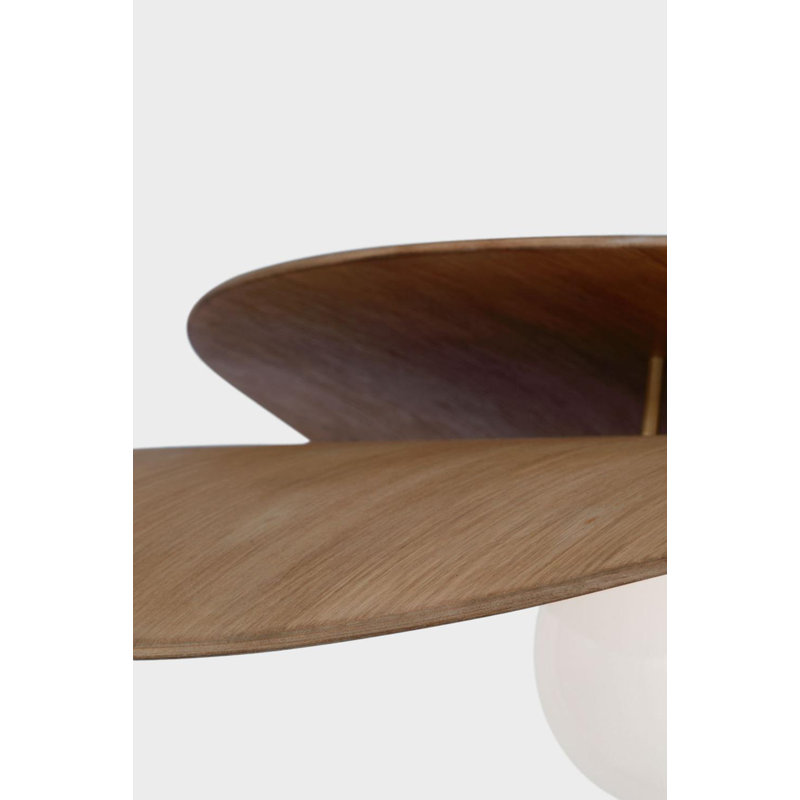 Mahalo 32" Tiered Pendant, Hand-Rubbed Antique Brass;Natural Oak