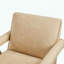 Fauteuil moderne en similicuir Nessi - sable-417801349