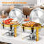 2 Pack 4.5L Round Chafing Dish Buffet Set