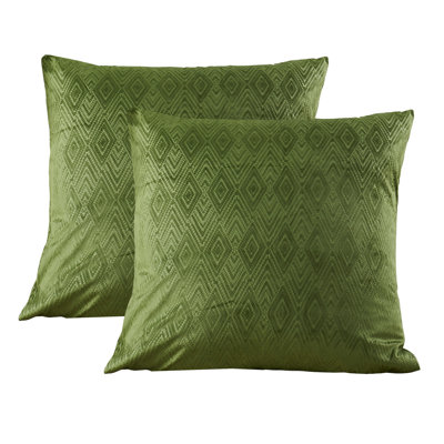 Ikat Velvet Euro Throw Pillow Covers