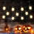 35FT Indoor/Outdoor Hanging Solar Powered & Plug-in String Lights with Remote Control Includes 11 LED Bulbs