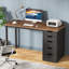 Bureau d'ordinateur moderne brun 47 pouces pour usage domestique-1109751514