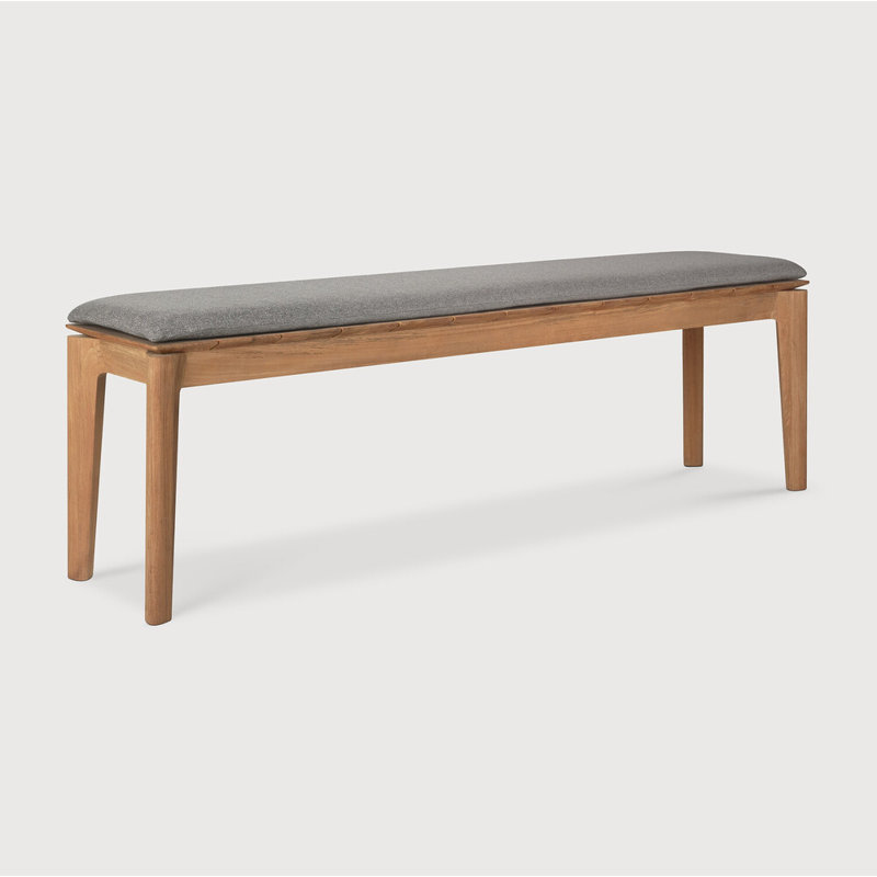 Bok Outdoor Teak Dining Bench, Mocha