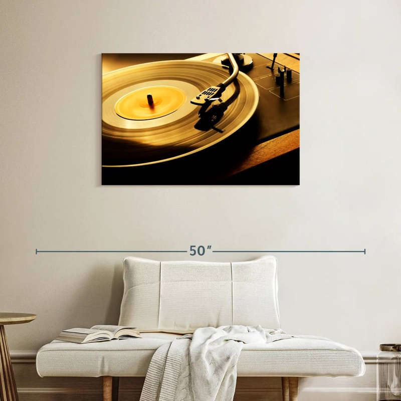 Abarca Spinning Record, 24" H x 36" W