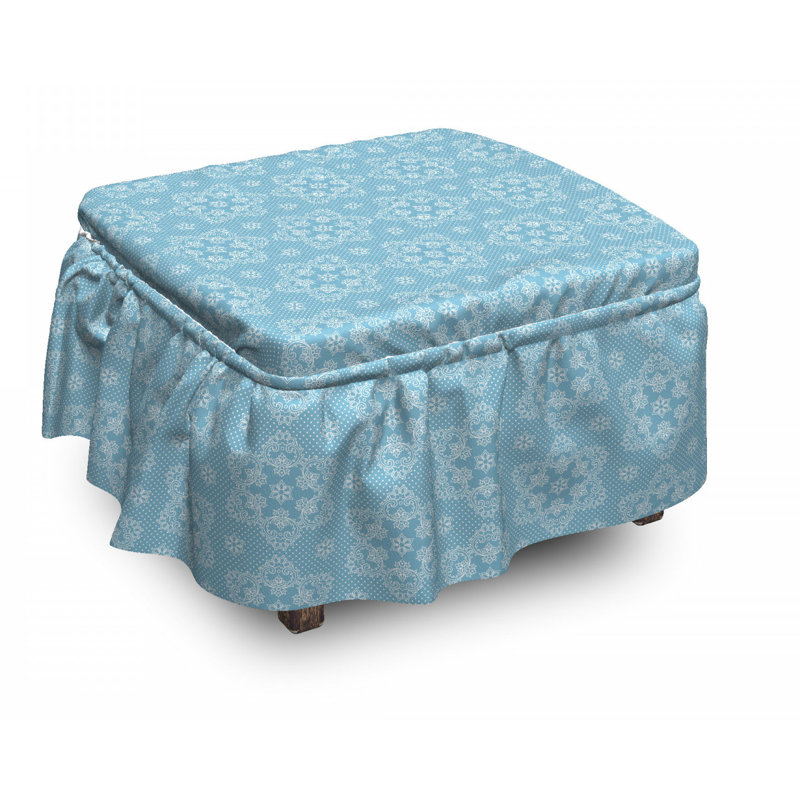 Box Cushion Ottoman Slipcover
