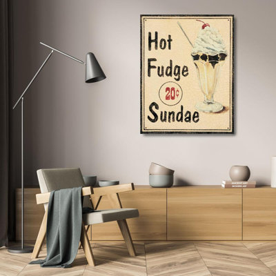 Trinx Jones, Catherine Gallery Wrapped Canvas Art Titled: Malt Shop II JNE-059
