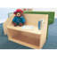 Kids 6.5'' Unfinished Wood Novelty Sofa / Sectional and Ottoman