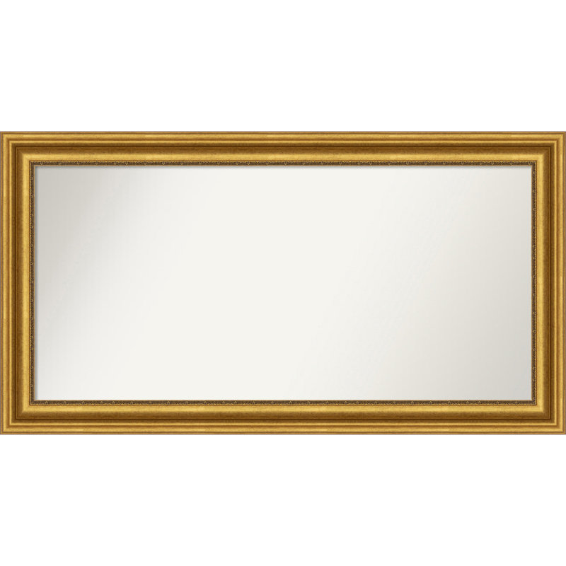 Miroir de salle de bain Jashawna, 27,75 po x 51,75 po, Doré