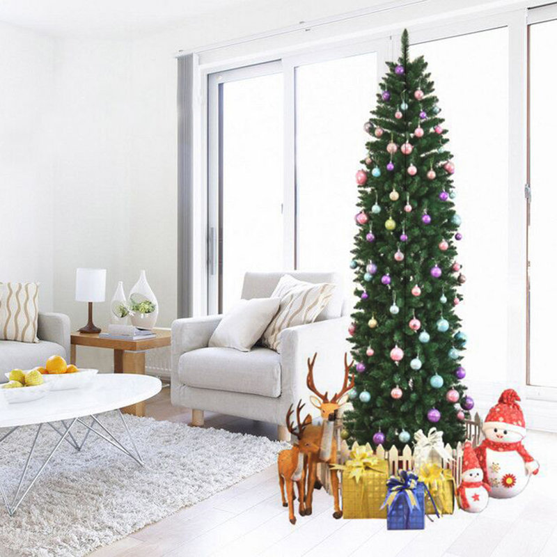 228.6cm H Artificial Pine Christmas Tree, 225cm H x 50cm W x 50cm D