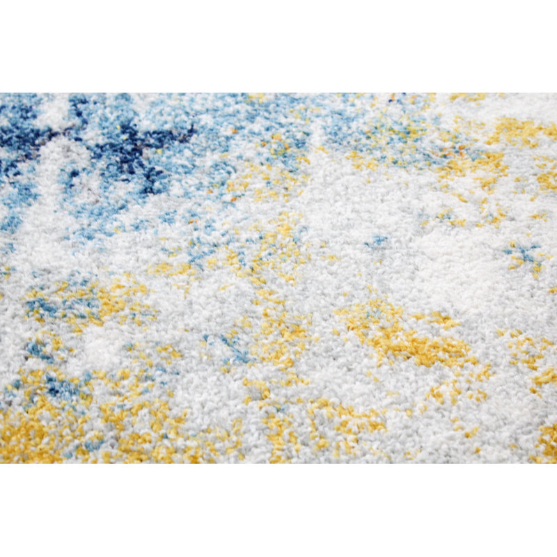Lucio Collection Transitional Abstract Area Rug Multi, Runner 2'6" x 8'