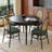 Solid Wood Ash black Dining Table