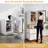 Mini Fridge Stand with Storage, 3-Tier Refrigerator Riser with Fabric Drawers, Rolling Steel Frame